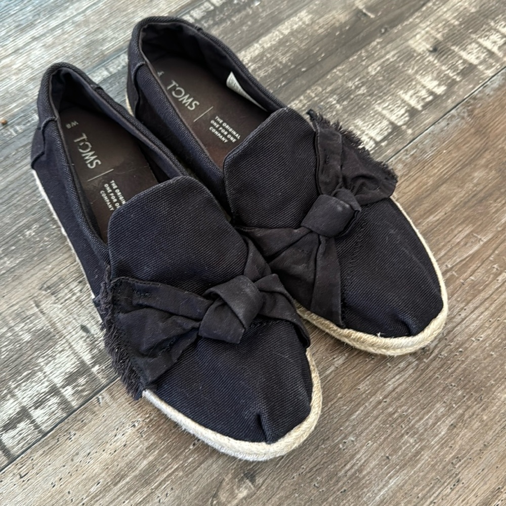 Toms Canvas Espadrille Size 8